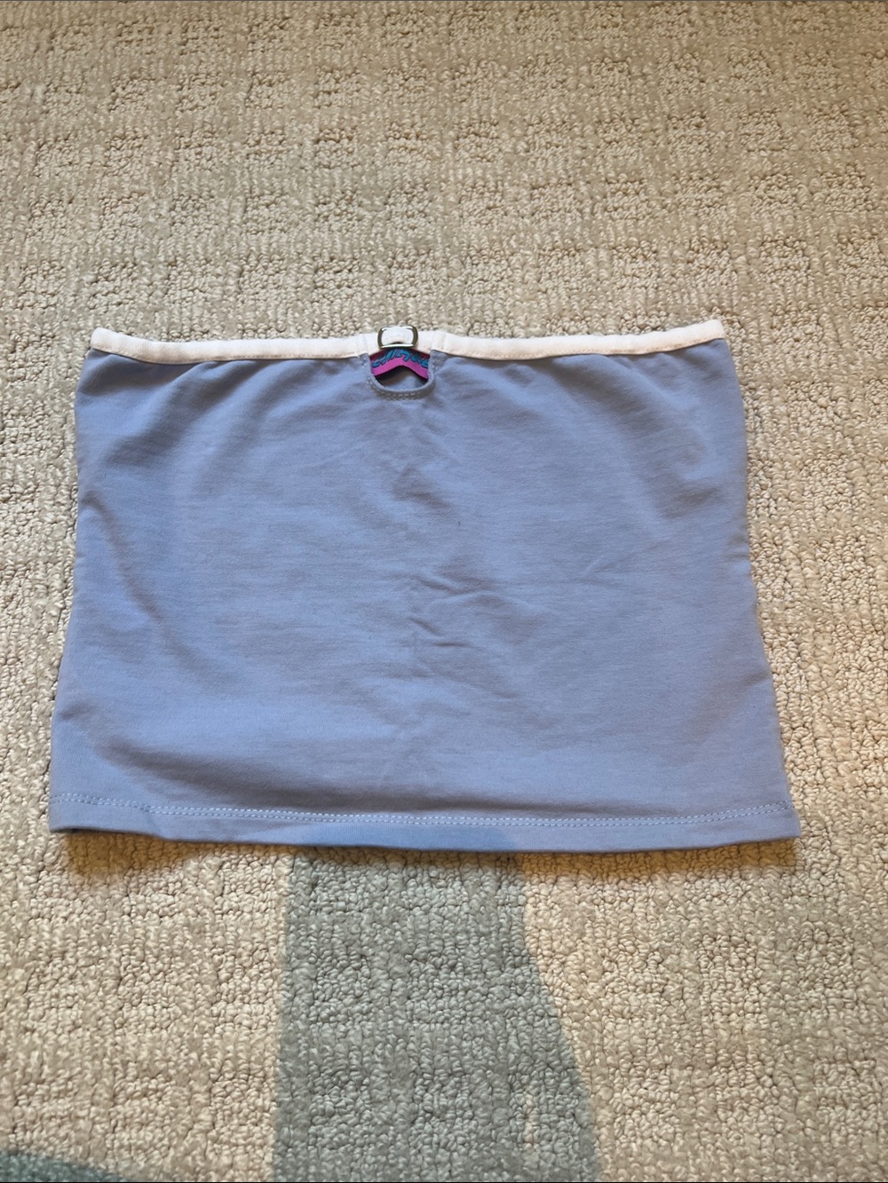 Edikted Lilac Tube Top with White Trim